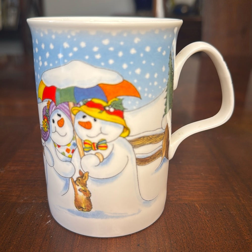 Roy Kirkham SNOWY Snowman Mug Karen Buckley Winter Christmas Design Vintage 1992